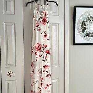 Candie’s by Kohls White Floral Maxi Dress